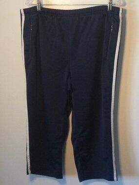 Adidas Women's Stripe Crop Athletic Pants